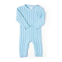 3 Stories Trading Company Baby Unisex Easy-on + Easy-off Round Neck Long Sleeve Jumpsuit