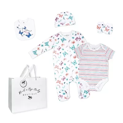 3 Stories Trading Company Baby Girls 5-pc.Layette Set