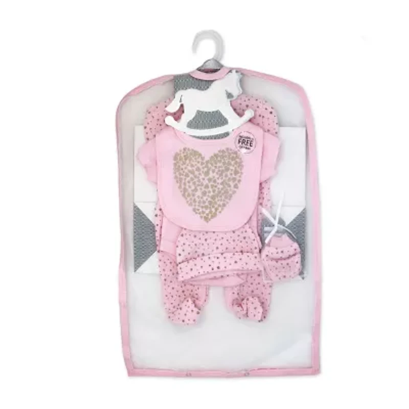 3 Stories Trading Company Baby Girls 5-pc.Layette Set