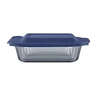 Pyrex Sculpted Tinted 8" Square Glass Baking Dish