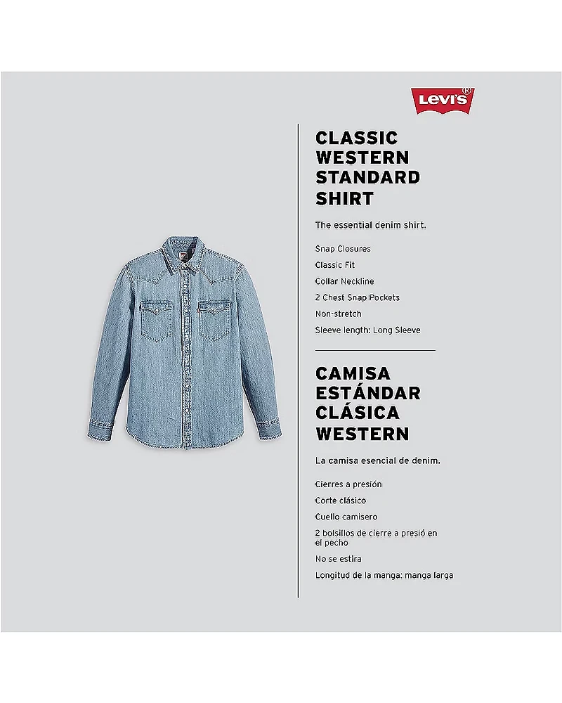 Levi's® Big and Tall Mens Long Sleeve Western Shirt
