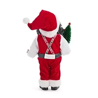 North Pole Trading Co. 12in Suspenders African American Christmas Santa Figurine