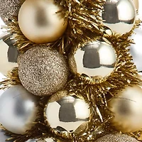 North Pole Trading Co. 17.5in Gold Ornament Tree Christmas Tabletop Decor