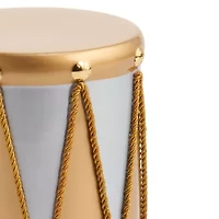 North Pole Trading Co. 6in Drum Christmas Tabletop Decor
