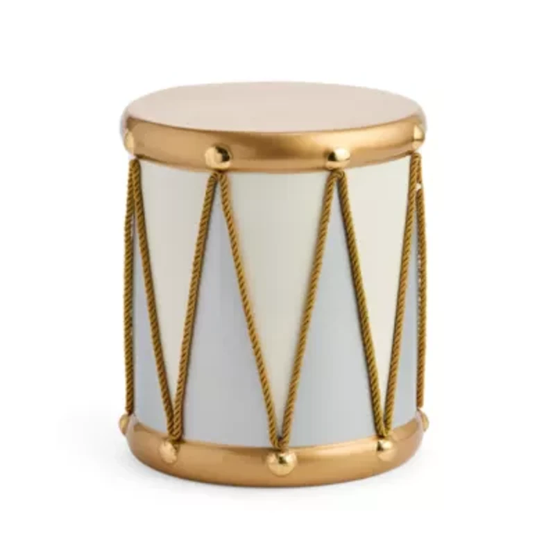 North Pole Trading Co. 10in Drum Christmas Tabletop Decor