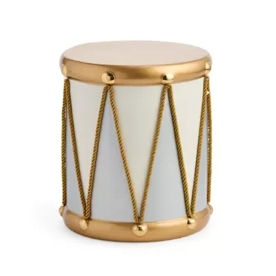 North Pole Trading Co. 10in Drum Christmas Tabletop Decor