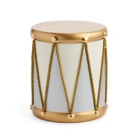 North Pole Trading Co. 10in Drum Christmas Tabletop Decor