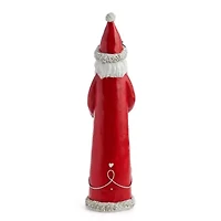 North Pole Trading Co. Red Resin Santa Christmas Tabletop Decor