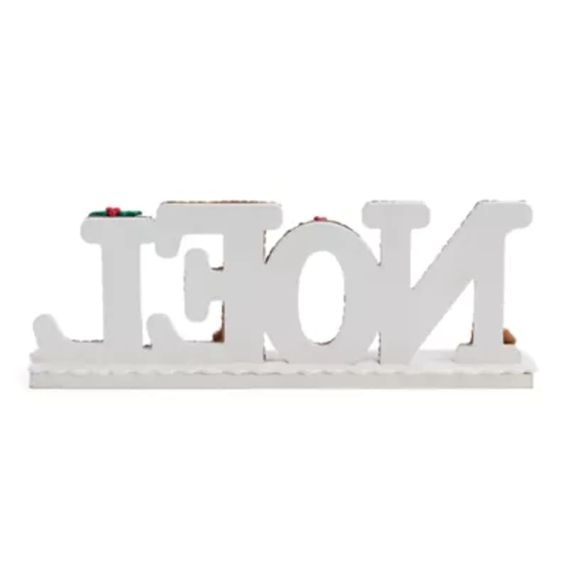 North Pole Trading Co. Noel Word Block Christmas Tabletop Decor