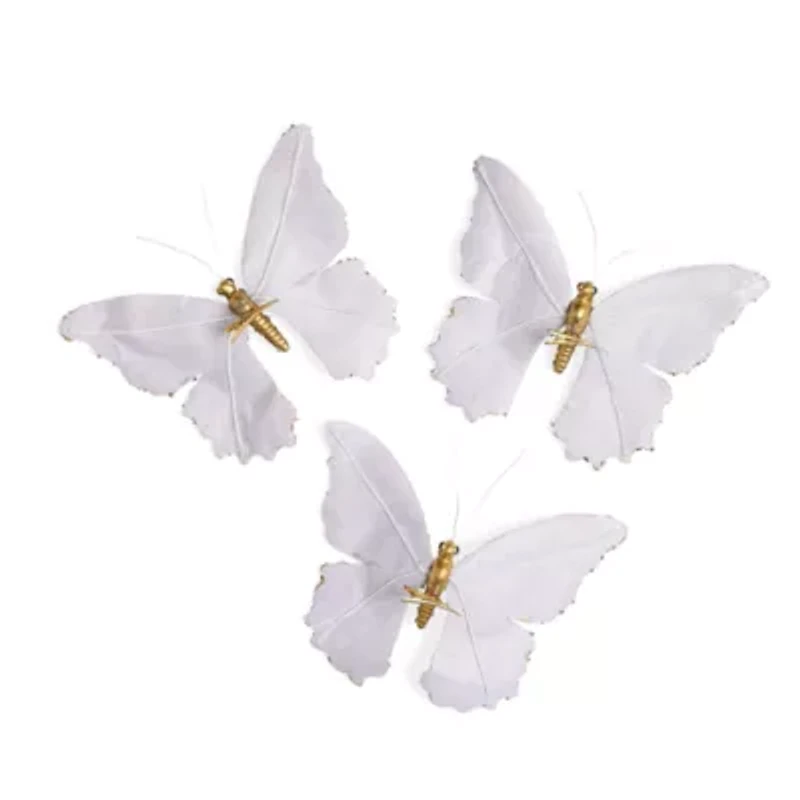 North Pole Trading Co. Buterfly Set 3-pc. Clips
