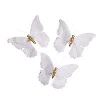 North Pole Trading Co. Buterfly Set 3-pc. Clips