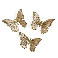North Pole Trading Co. Buterfly Set 3-pc. Clips