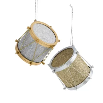 North Pole Trading Co. Drum Set 2-pc. Christmas Ornament
