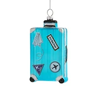 North Pole Trading Co. Luggage Christmas Ornament