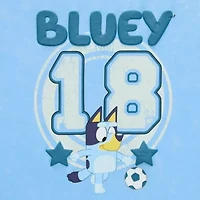 Boyfriend Tee Womens Crew Neck Short Sleeve Loose Fit Bluey Juniors Graphic T-Shirt