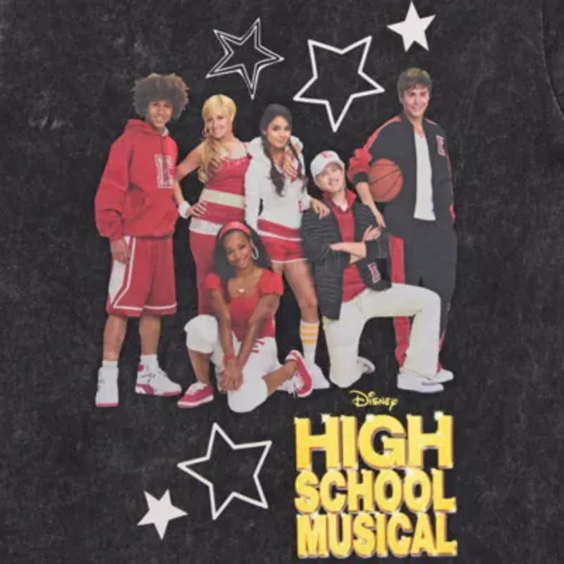 High School Musical Boyfriend Tee Womens Juniors Crew Neck Short Sleeve Loose Fit Graphic T-Shirt