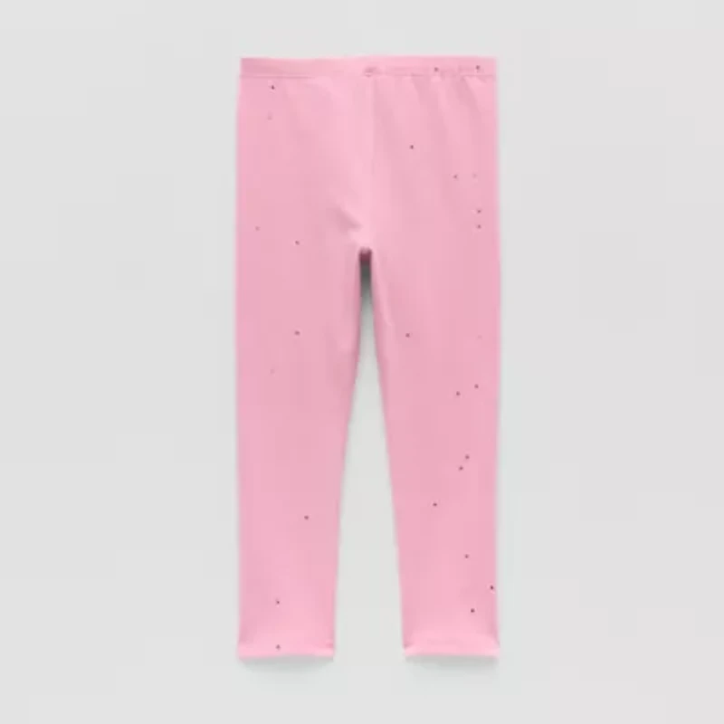 Okie Dokie Toddler & Little Girls Knit Skinny Full Length Leggings