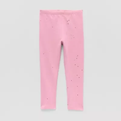 Okie Dokie Toddler & Little Girls Knit Skinny Full Length Leggings