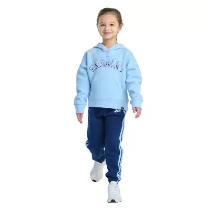 adidas Little Girls 2-pc. Pant Set