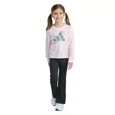 adidas Little Girls 2-pc. Pant Set