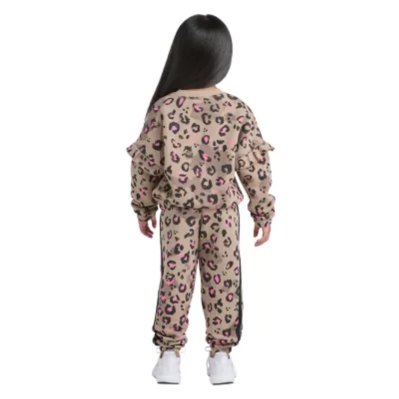 adidas Little Girls 2-pc. Pant Set