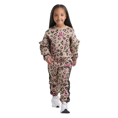adidas Little Girls 2-pc. Pant Set