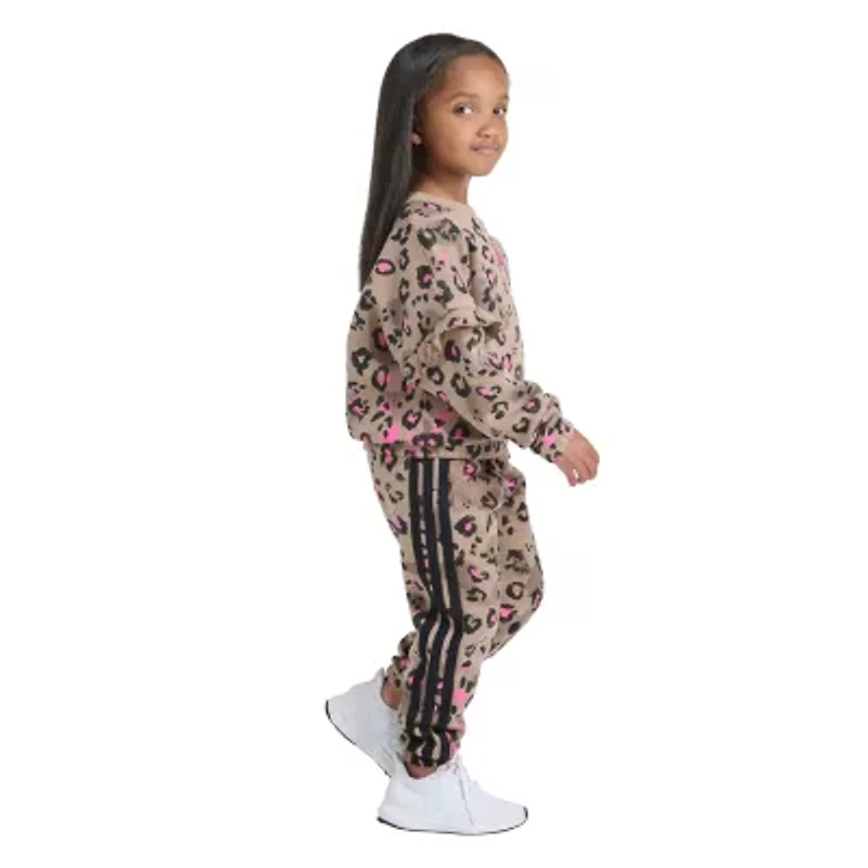adidas Little Girls 2-pc. Pant Set