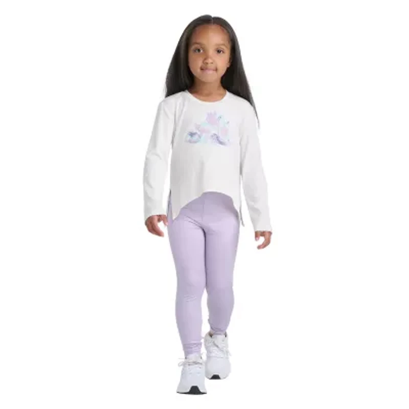 adidas Little Girls 2-pc. Legging Set