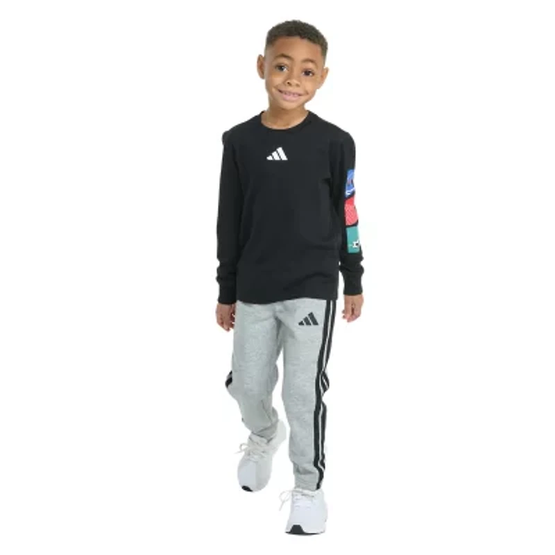 adidas Little Boys 2-pc. Pant Set