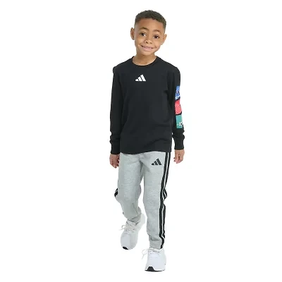 adidas Little Boys 2-pc. Pant Set
