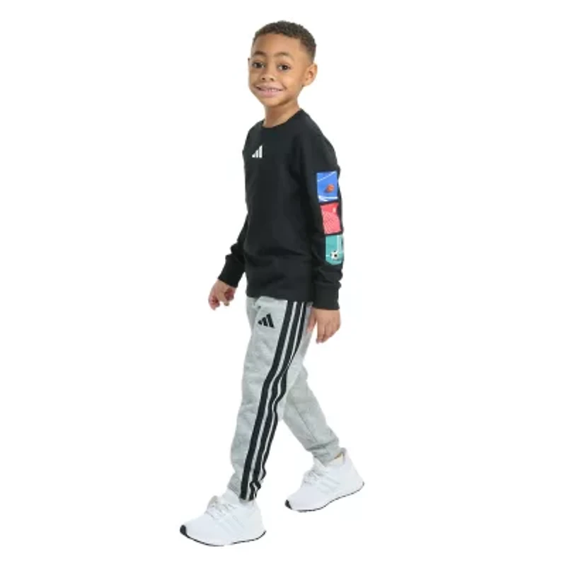 adidas Little Boys 2-pc. Pant Set