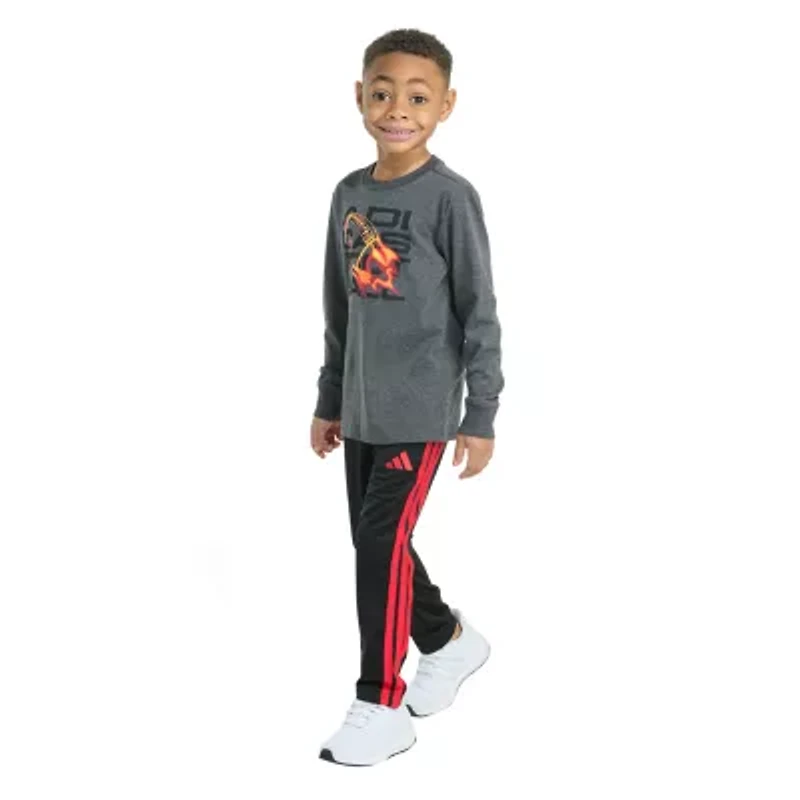 adidas Little Boys 2-pc. Pant Set