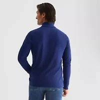 St. John's Bay Interlock Mens Long Sleeve Classic Fit Turtleneck