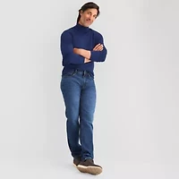 St. John's Bay Interlock Mens Long Sleeve Classic Fit Turtleneck