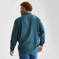 mutual weave Mens Long Sleeve Regular Fit Big and Tall Flannel Shirt