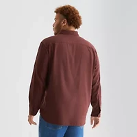 mutual weave Mens Long Sleeve Regular Fit Big and Tall Flannel Shirt