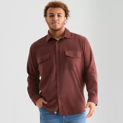 mutual weave Mens Long Sleeve Regular Fit Big and Tall Flannel Shirt