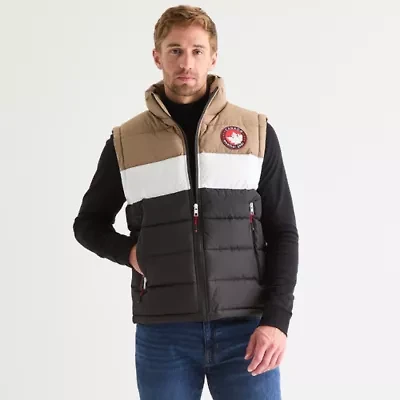 Canada Weather Gear Mens Water Resistant Heavyweight Puffer Vest