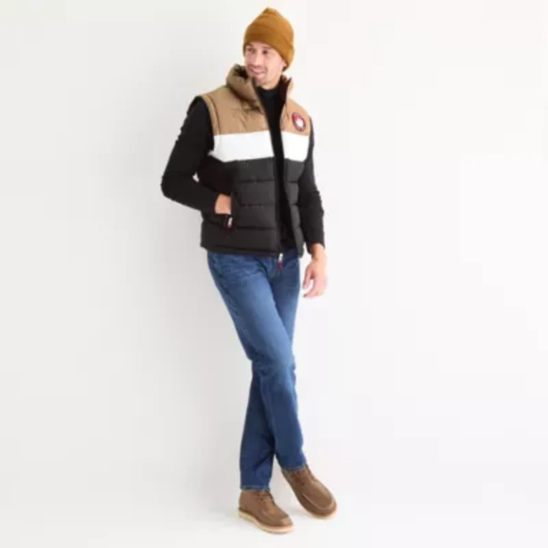 Canada Weather Gear Mens Water Resistant Heavyweight Puffer Vest