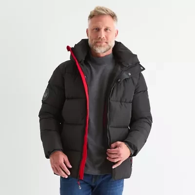 Canada Weather Gear Mens Water Resistant Heavyweight Puffer Jacket
