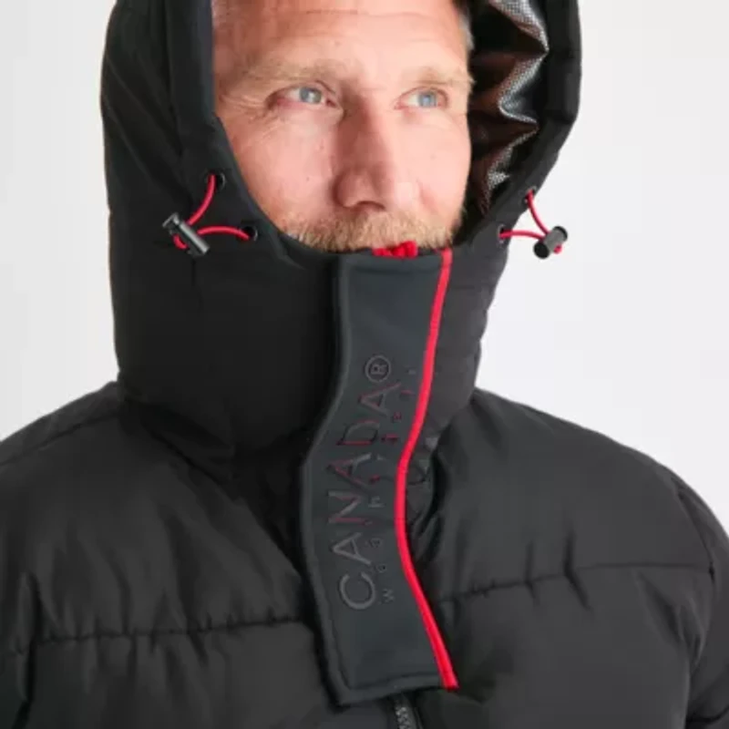 Canada Weather Gear Mens Water Resistant Heavyweight Puffer Jacket