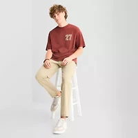 Arizona Mens Crew Neck Short Sleeve Boxy Fit Graphic T-Shirt
