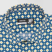 J. Ferrar Ultra Comfort Mens Slim Fit Stretch Fabric Wrinkle Free Long Sleeve Dress Shirt