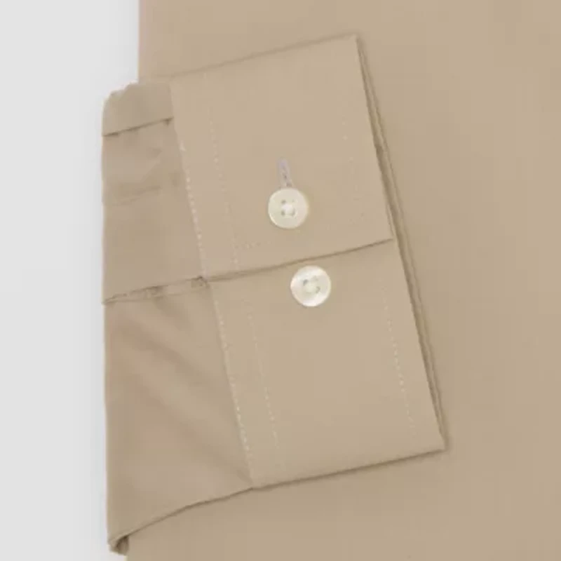 J. Ferrar Ultra Comfort Mens Slim Fit Stretch Fabric Wrinkle Free Long Sleeve Dress Shirt