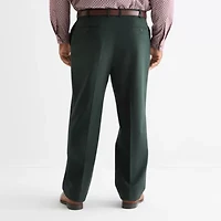 J. Ferrar Mens Big and Tall Classic Fit Flat Front Suit Pant