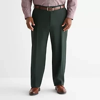J. Ferrar Mens Big and Tall Classic Fit Flat Front Suit Pant