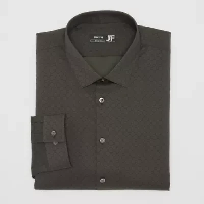 J. Ferrar Big And Tall Ultra Comfort Mens Regular Fit Stretch Fabric Wrinkle Free Long Sleeve Dress Shirt