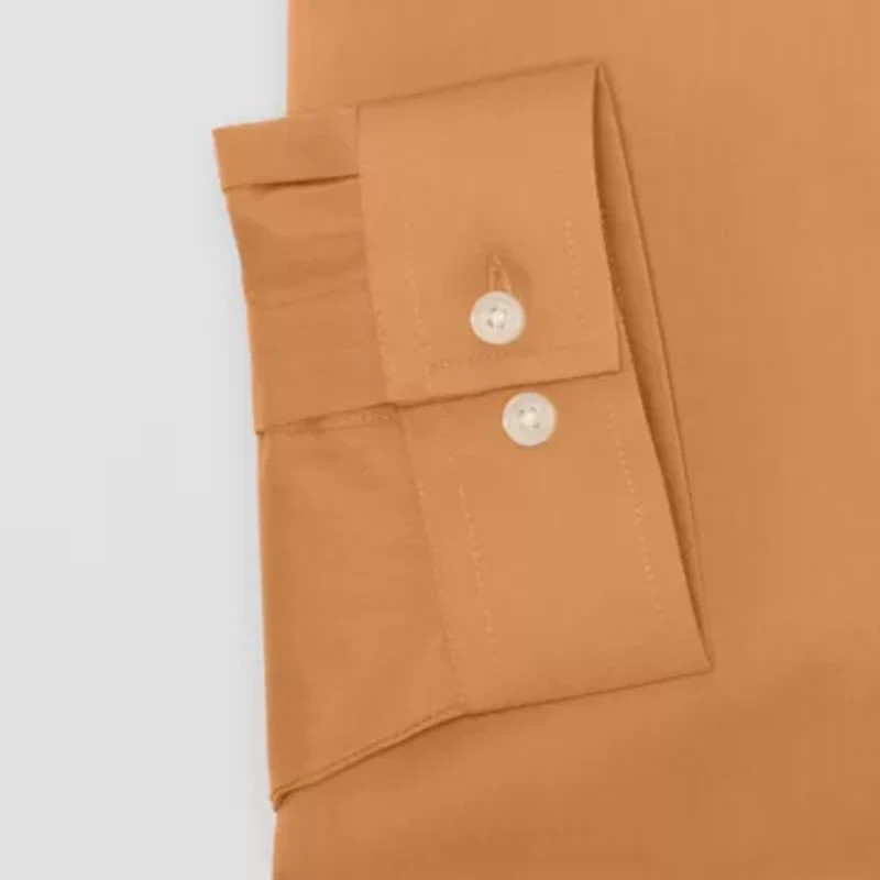 J. Ferrar Ultra Comfort Mens Regular Fit Stretch Fabric Wrinkle Free Long Sleeve Dress Shirt