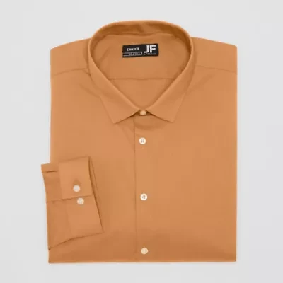 J. Ferrar Ultra Comfort Mens Regular Fit Stretch Fabric Wrinkle Free Long Sleeve Dress Shirt