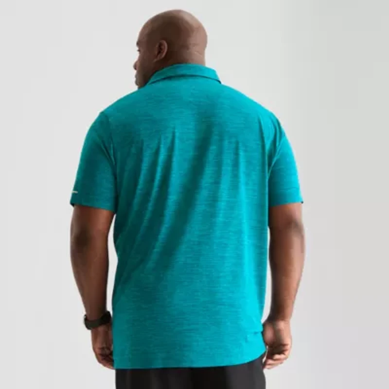 Xersion EverAir® Big and Tall Mens U Neck Short Sleeve Polo Shirt
